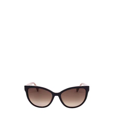 Max Mara Logo-detail Cat-eye Sunglasses In Brown