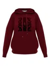 Max Mara Logo-detail Hooded Sweater In Red