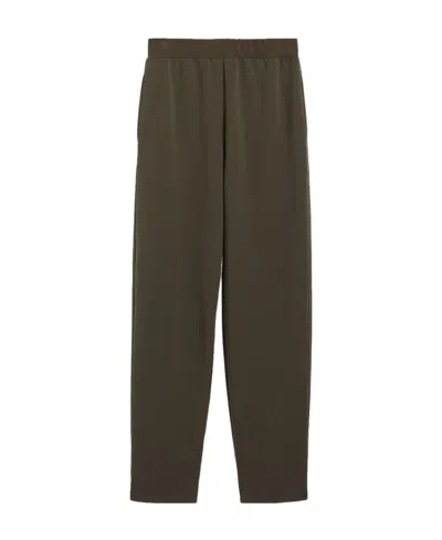 Max Mara Logo Details Casual Pants In Green