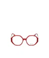 Max Mara Logo Details Flat Mirror In Red