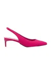 Max Mara Logo Details High Heels In Pink