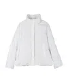Max Mara Logo Down Jacket In White
