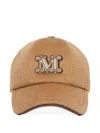 Max Mara Logo-embroidered Baseball Cap In Brown