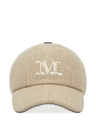 Max Mara Logo-embroidered Baseball Cap In Brown