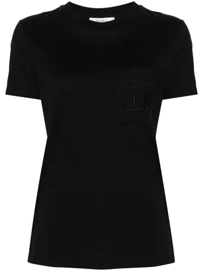 MAX MARA LOGO-EMBROIDERED COTTON T-SHIRT