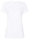 Max Mara Logo-embroidered Cotton T-shirt In White