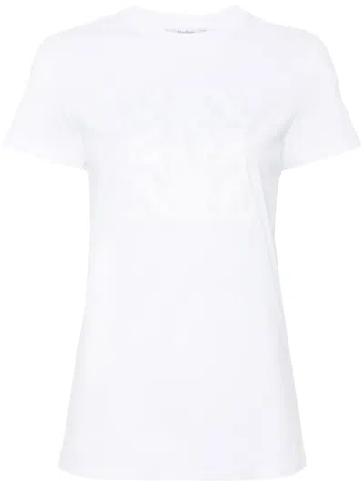 MAX MARA LOGO-EMBROIDERED COTTON T-SHIRT