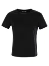 Max Mara Adelio Black Viscose Blend T-shirt In Black