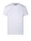 Max Mara Women 'papaia' White Crewneck T-shirt With Tonal Logo Embroidery On The Front In Cotton Wom In White