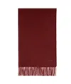 Max Mara Cashmere Logo Stole In Red