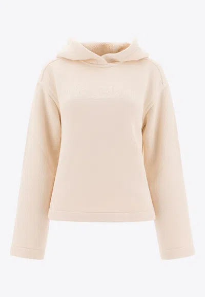 MAX MARA LOGO-EMBROIDERED HOODED SWEATSHIRT