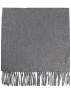 Max Mara Luxurious Cashmere Wraparound Rectangle Scarf In Grey