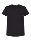 Max Mara Papaia Logo Cotton T-shirt In Black