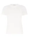 Max Mara Logo-embroidered T-shirt In White