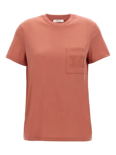 Max Mara "papaya" T-shirt In Brown