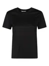 Max Mara Logo-embroidered Top In Black