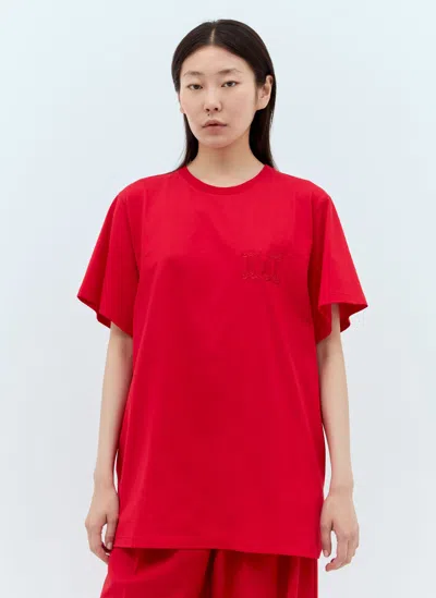 MAX MARA LOGO EMBROIDERY T-SHIRT