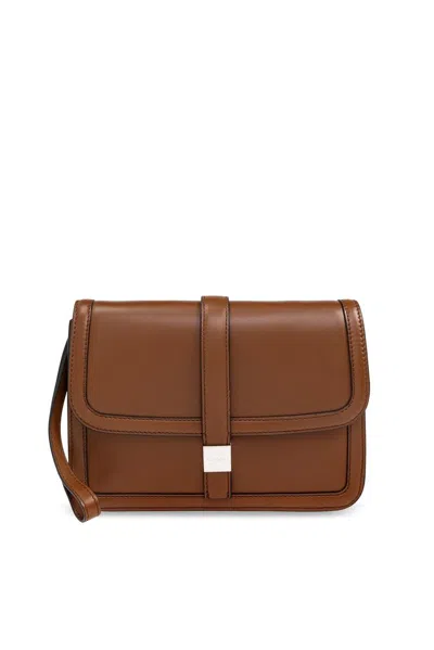 Max Mara Bianca Mini Handbag In Luxurious Leather In Brown