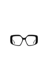 Max Mara Square Frame Glasses In Black