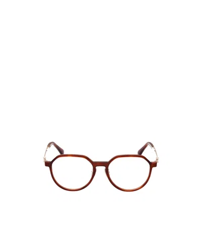 Max Mara Logo Flat Mirror In Brown