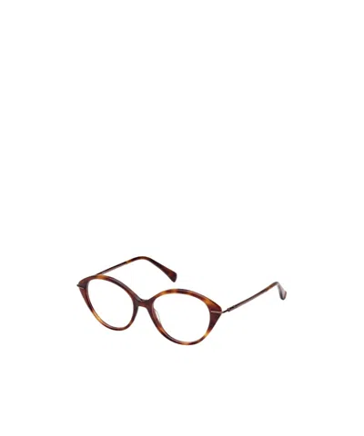 Max Mara Logo Flat Mirror In Brown