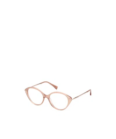 Max Mara Logo Flat Mirror In Nude