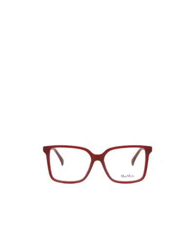 Max Mara Logo Flat Mirror In Red