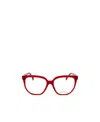 Max Mara Logo Flat Mirror In Red