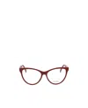 Max Mara Logo Flat Mirror In Red