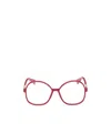 Max Mara Logo Flat Mirror In Red