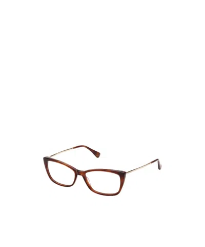 Max Mara Logo Flat Mirror In Red