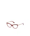 Max Mara Logo Flat Mirror In Red