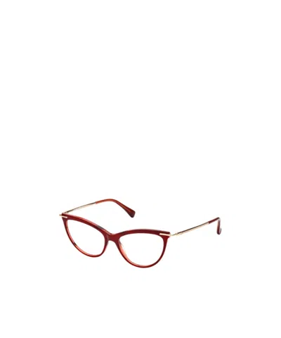 Max Mara Logo Flat Mirror In Red