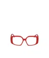 Max Mara Logo Flat Mirror In Red