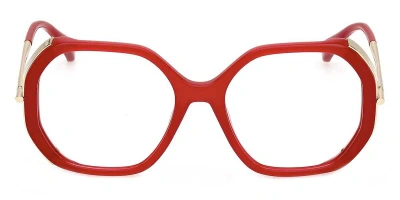 Max Mara Logo Flat Mirror In Red