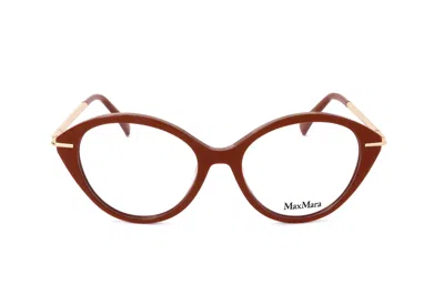 Max Mara Logo Flat Mirror In Red