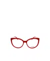 Max Mara Logo Flat Mirror In Red
