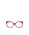 Max Mara Logo Flat Mirror In Red