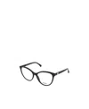 Max Mara Logo Glasses In Black
