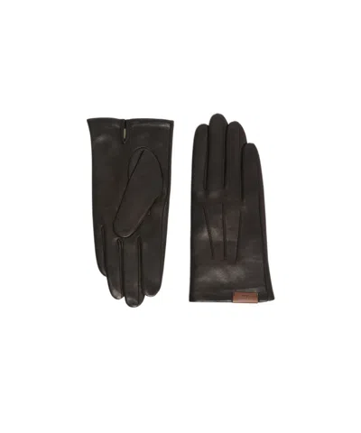 Max Mara Logo Gloves In Black