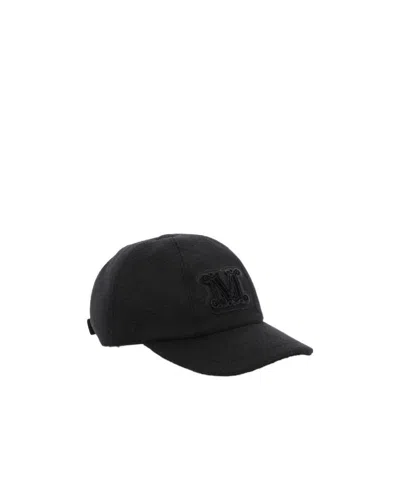Max Mara Logo Hat In Black