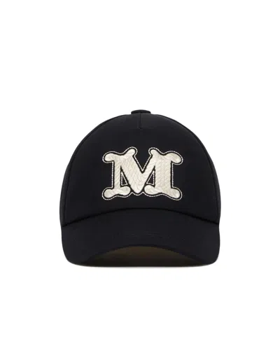 Max Mara Logo Hat In Black