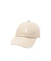 Max Mara Mxacircense Logo Baseball Cap In Gold