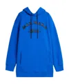Max Mara Logo Hooded Sweater In Blue