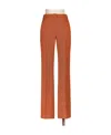 Max Mara Logo Horn Casual Pants In Brown