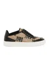 Max Mara Jacquard M Monogram Sneakers In White
