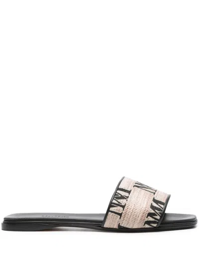 MAX MARA LOGO-JACQUARD SANDALS
