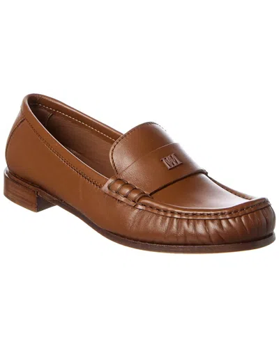Max Mara Logo Leather Loafer