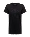 Max Mara Embellished Round Neck Top With Graphic Detail In Black