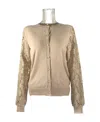 Max Mara Logo Long-sleeved Sweater In Nude